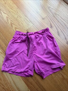 Nike Women's Magenta Athletic Shorts with Drawstring